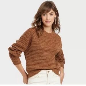 NWT Universal Thread Brown/Rust Knit Sweater Size Medium